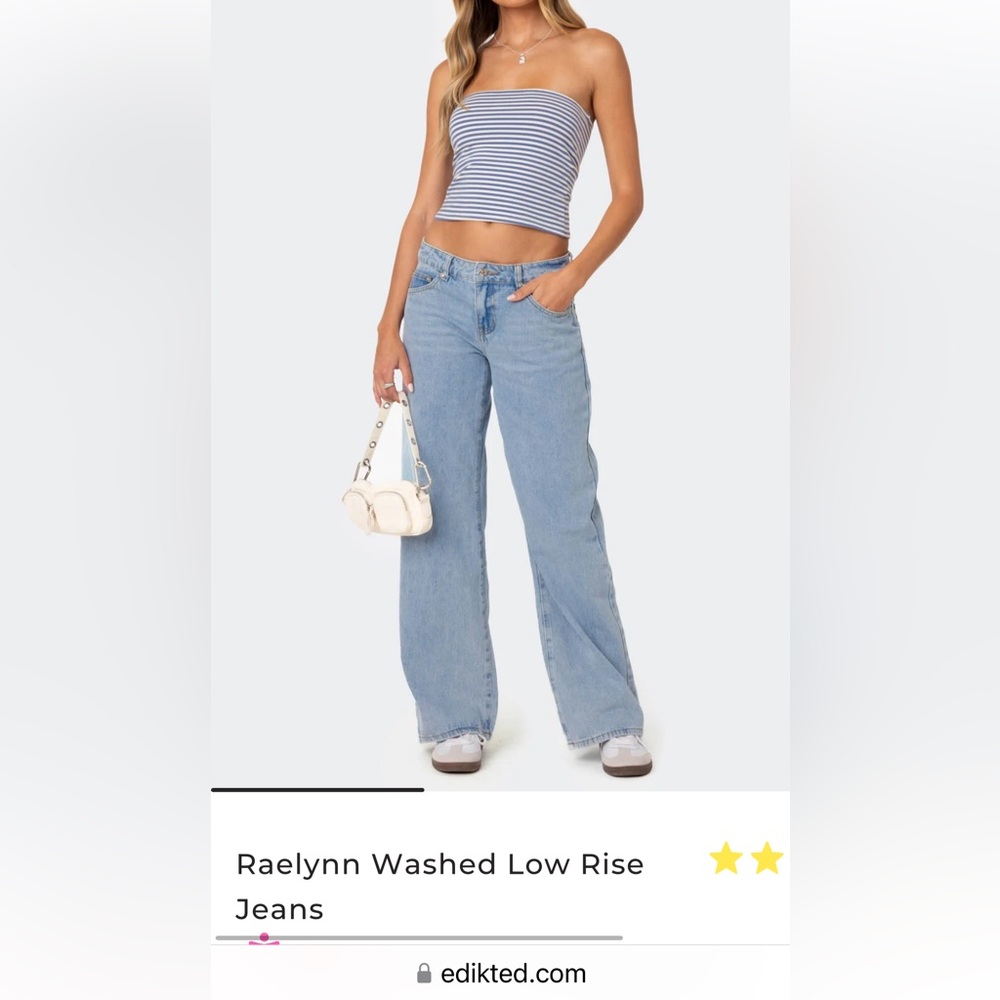 Edikted Light Blue Denim Jeans